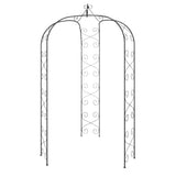 Vidaxx arche de jardin ø180x255 cm acier noir