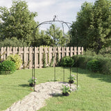 Vidaxx arche de jardin ø180x255 cm acier noir