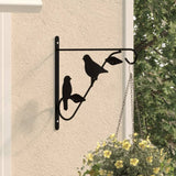 VidaXL supports de panier suspendu 4 pcs acier noir