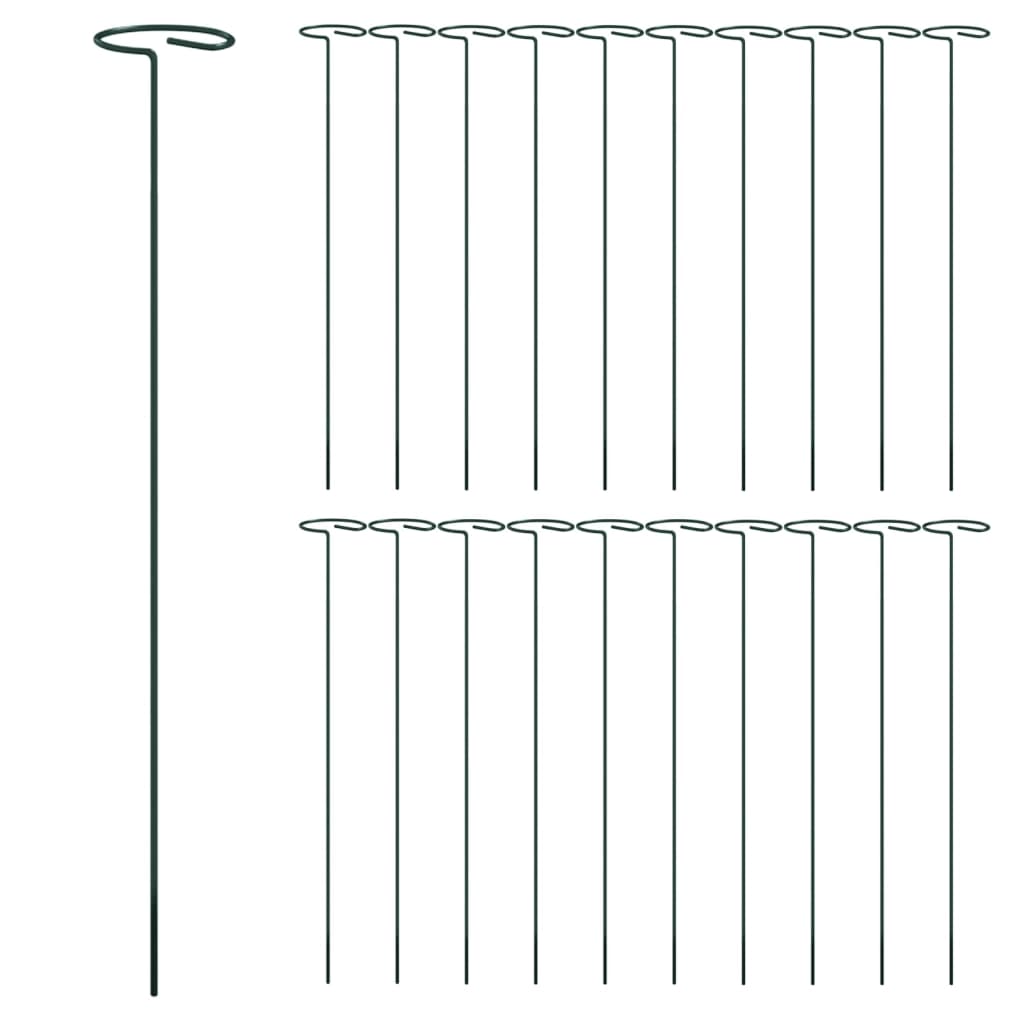 VIDAXL -Pflanzeneinsätze 20 St 40 cm Stahl Dunkelgrün