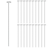 VidaXL Tuteurs pour plantes 20 pcs 61 cm acier vert foncé