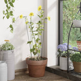 VidaXL Tuteurs pour plantes 20 pcs 91 cm acier vert foncé