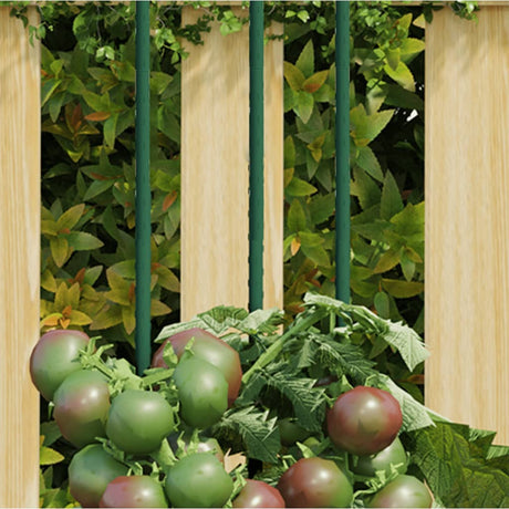 VidaXL Tuteurs pour plantes 30 pcs 60 cm acier vert