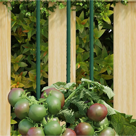 Vidaxxl tuteurs pour plantes 30 pcs 115 cm acier vert