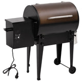 Vidaxl barbecue à pellets 94 cm fer noir
