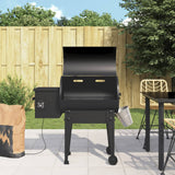 Vidaxl barbecue à pellets 94 cm fer noir