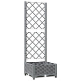 Vidaxx jardinière avec treillis 40x40x121,5 cm polypropylène