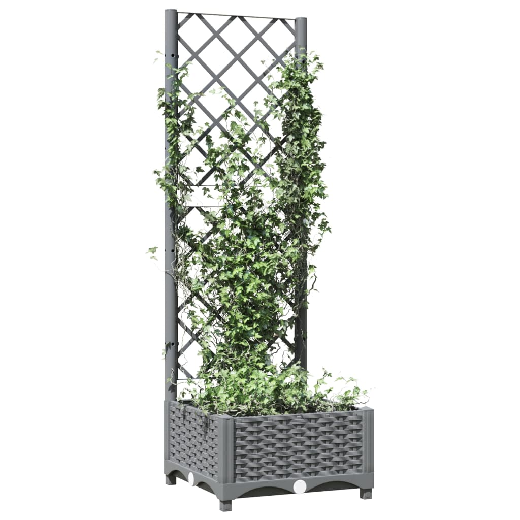 Vidaxx jardinière avec treillis 40x40x121,5 cm polypropylène