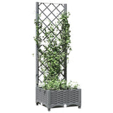 Vidaxx jardinière avec treillis 40x40x121,5 cm polypropylène