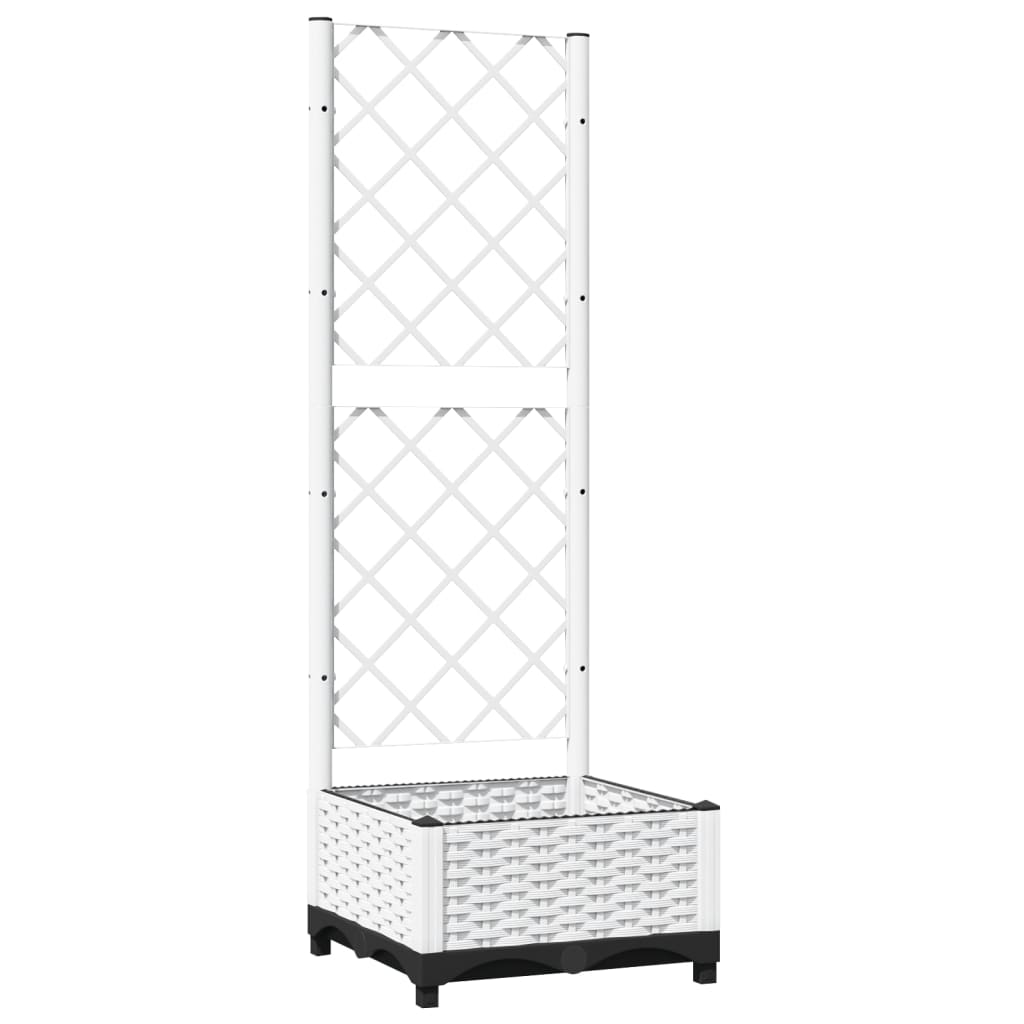Vidaxx jardinière avec treillis 40x40x121,5 cm polypropylène