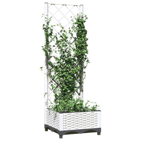 Vidaxx jardinière avec treillis 40x40x121,5 cm polypropylène