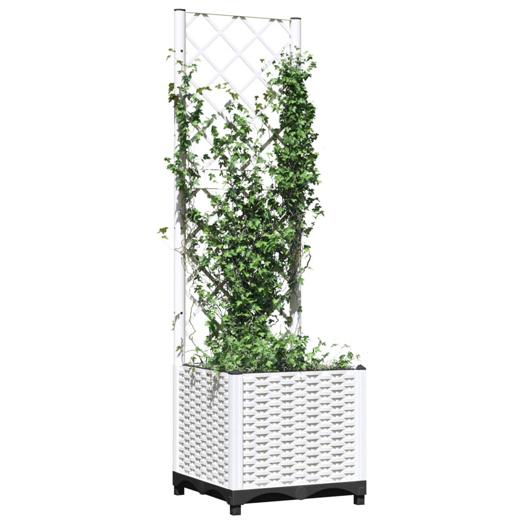 Vidaxx jardinière avec treillis 40x40x136 cm polypropylène