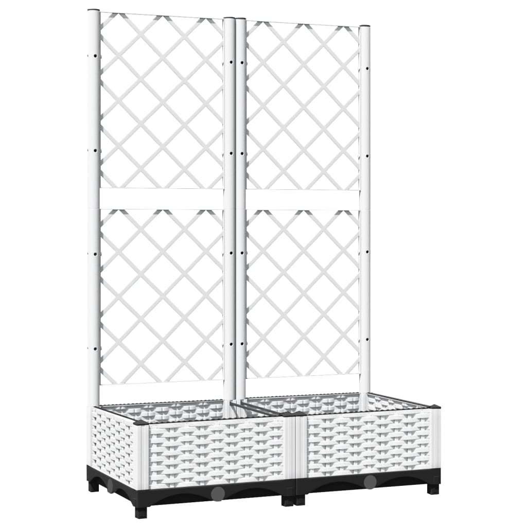 Vidaxx jardinière avec treillis 80x40x121,5 cm polypropylène