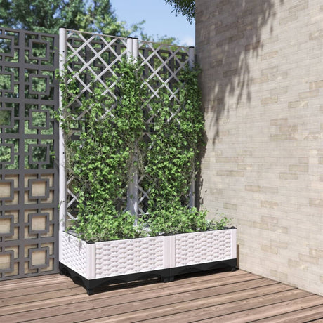 Vidaxx jardinière avec treillis 80x40x121,5 cm polypropylène