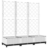 Vidaxx jardinière avec treillis 120x40x121,5 cm polypropylène blanc