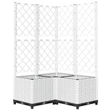 Vidaxx jardinière avec treillis 80x80x136 cm polypropylène blanc