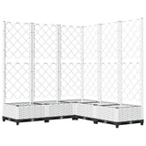 Vidaxx jardinière avec treillis 120x120x121,5 cm polypropylène blanc
