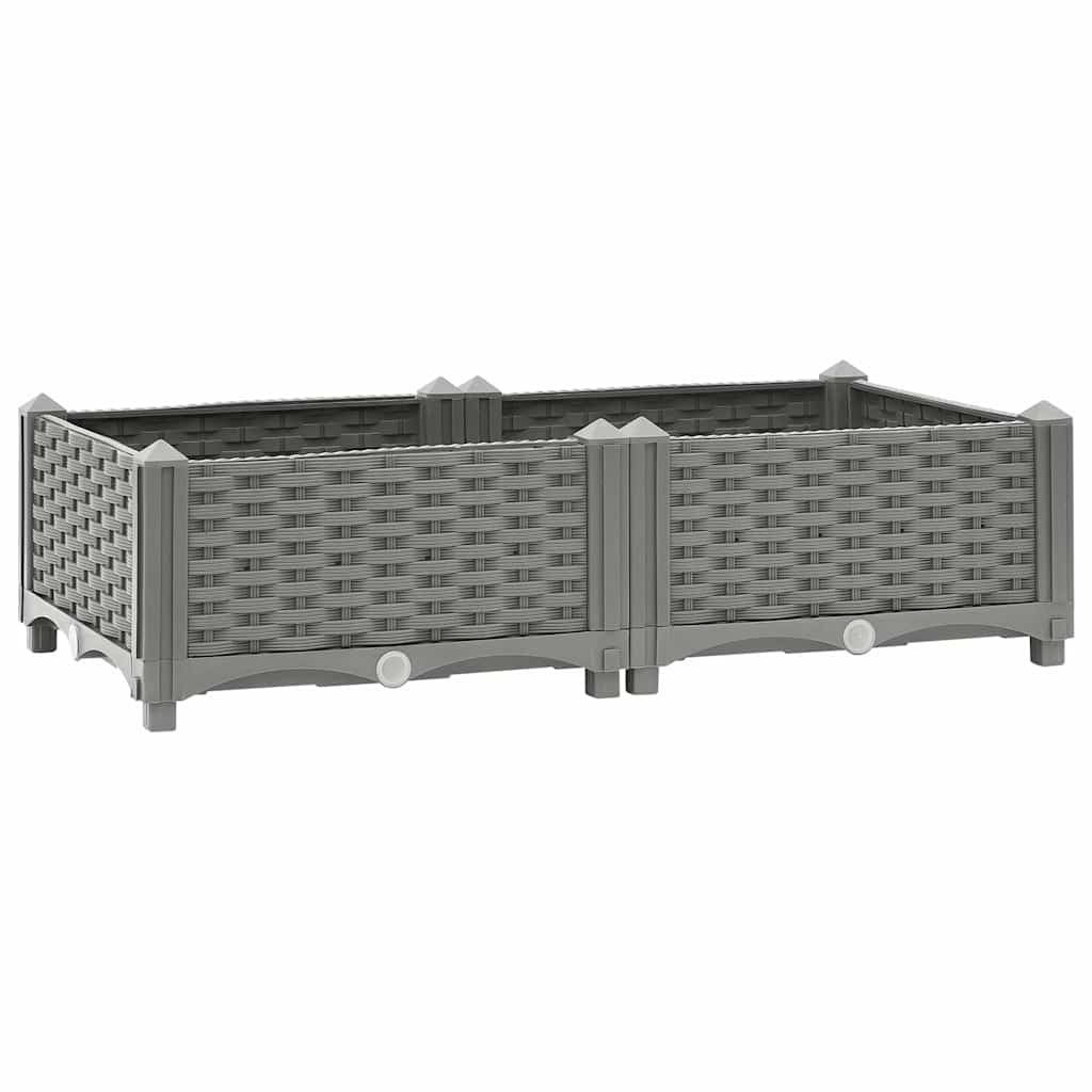 Vidaxx jardinière surélevée 80x40x23 cm polypropylène
