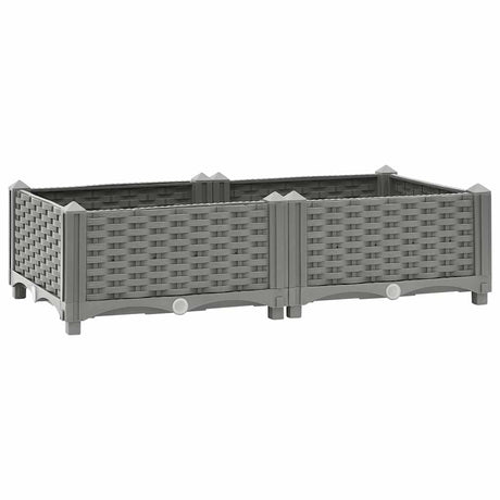 Vidaxx jardinière surélevée 80x40x23 cm polypropylène