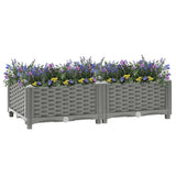 Vidaxx jardinière surélevée 80x40x23 cm polypropylène