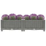 Vidaxx jardinière surélevée 80x40x23 cm polypropylène