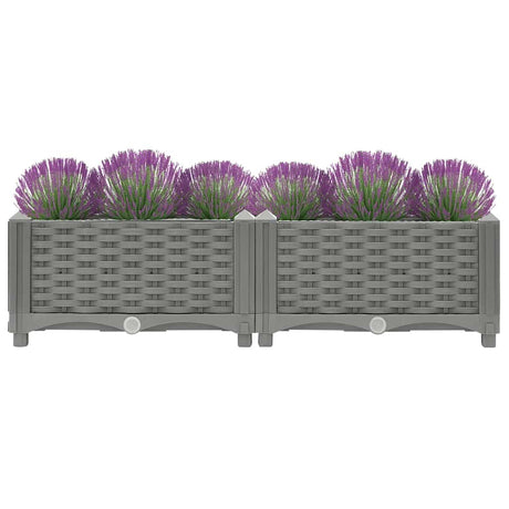 Vidaxx jardinière surélevée 80x40x23 cm polypropylène