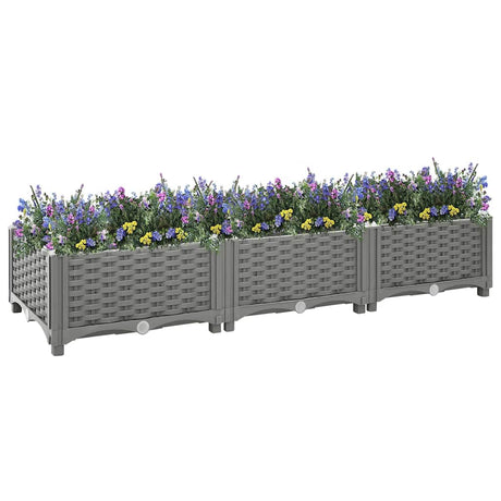 Vidaxx jardinière surélevée 120x40x23 cm polypropylène
