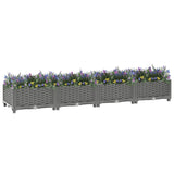 Vidaxl Planter hævede 160x40x23 cm polypropen