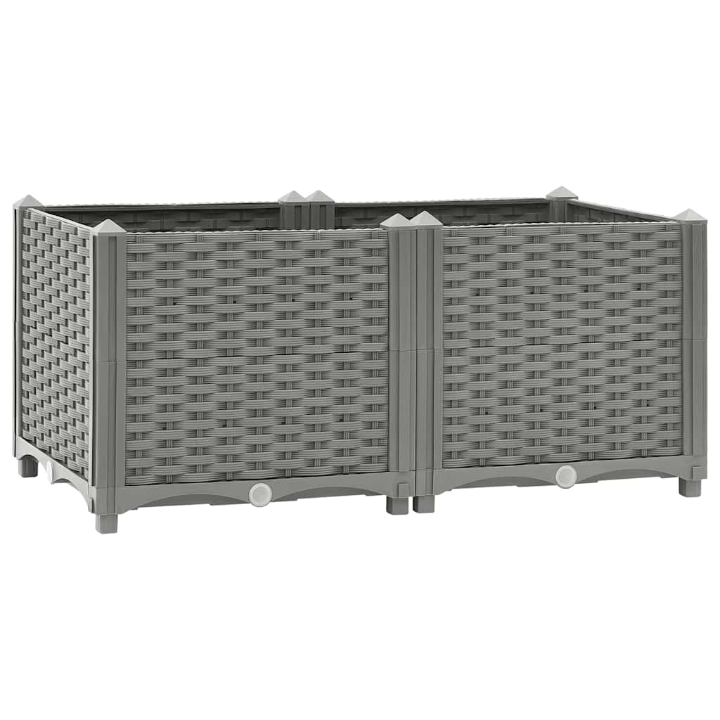 Vidaxx jardinière surélevée 80x40x38 cm polypropylène