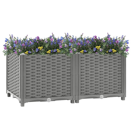 Vidaxx jardinière surélevée 80x40x38 cm polypropylène