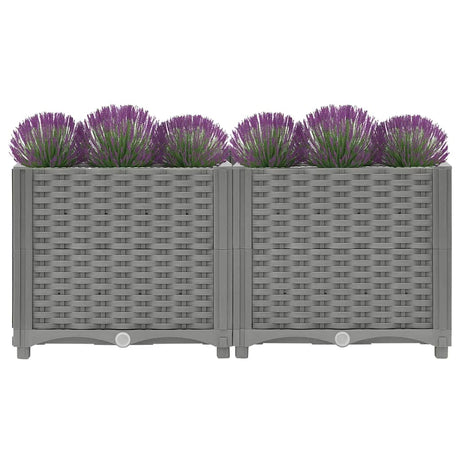 Vidaxx jardinière surélevée 80x40x38 cm polypropylène