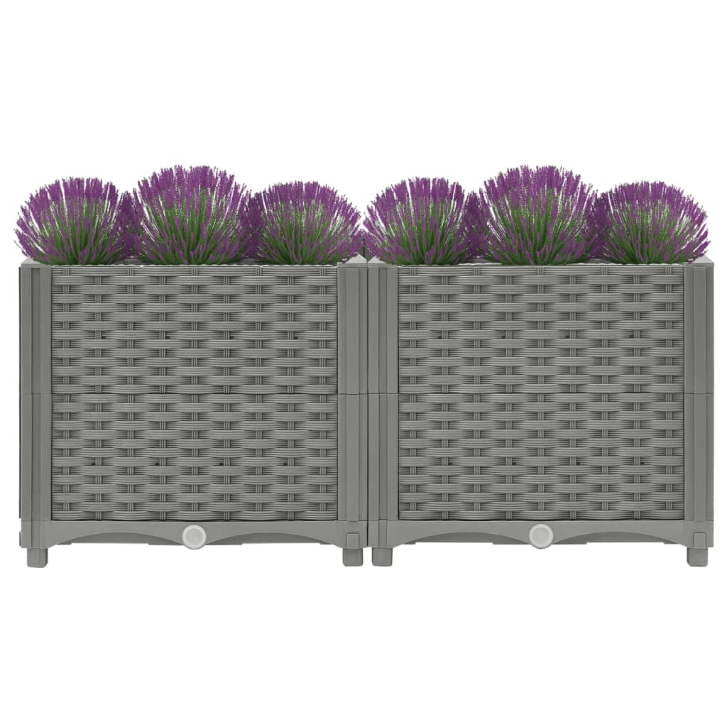 Vidaxl Planter hevet 80x40x38 cm polypropen