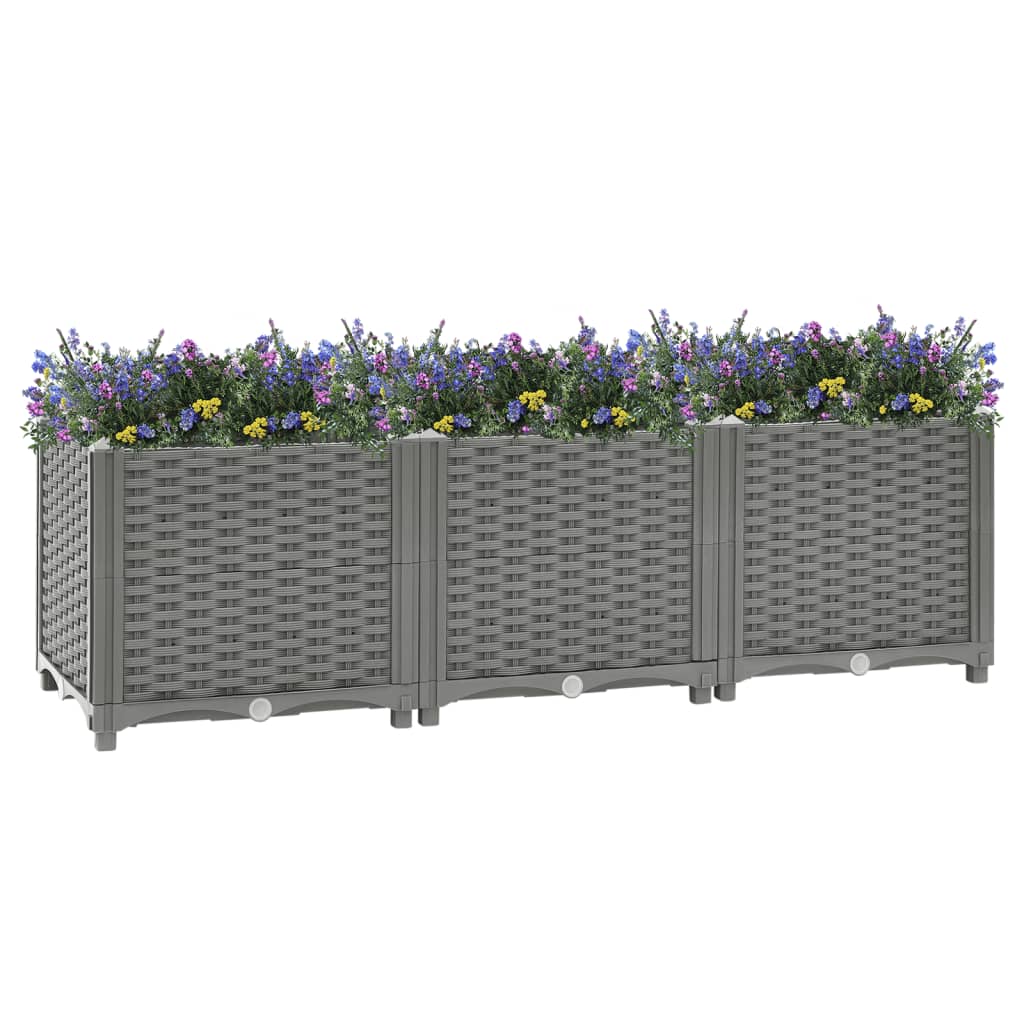 Vidaxl Planter hævede 120x40x38 cm polypropen