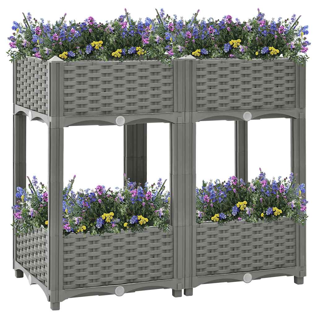 Vidaxx jardinière surélevée 80x40x71 cm polypropylène