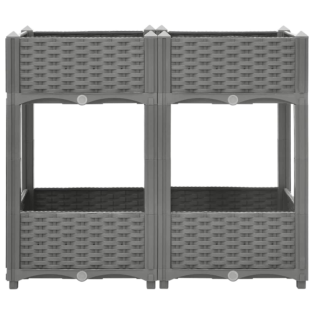 Vidaxx jardinière surélevée 80x40x71 cm polypropylène