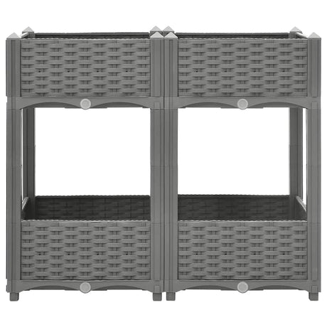 Vidaxx jardinière surélevée 80x40x71 cm polypropylène