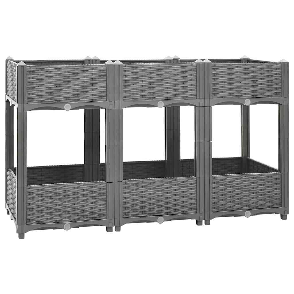 Vidaxx jardinière surélevée 120x40x71 cm polypropylène