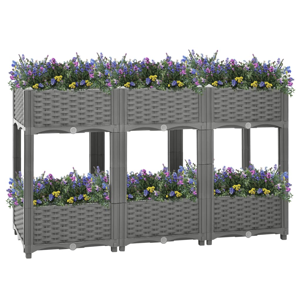 Vidaxl Planter raised 120x40x71 cm Polypropene