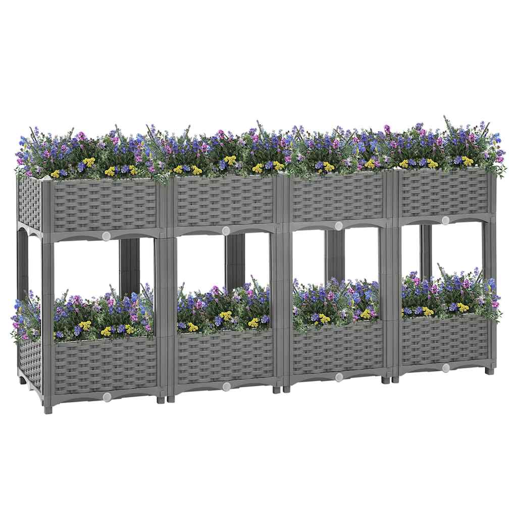 Vidaxx jardinière surélevée 160x40x71 cm polypropylène