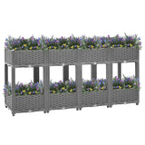 Vidaxx jardinière surélevée 160x40x71 cm polypropylène