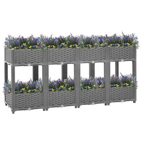 Vidaxx jardinière surélevée 160x40x71 cm polypropylène