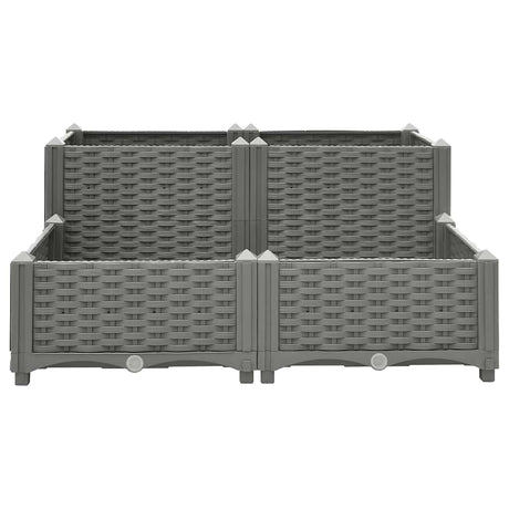 VidaXL jardinière surélevée 80x80x38 cm polypropylène