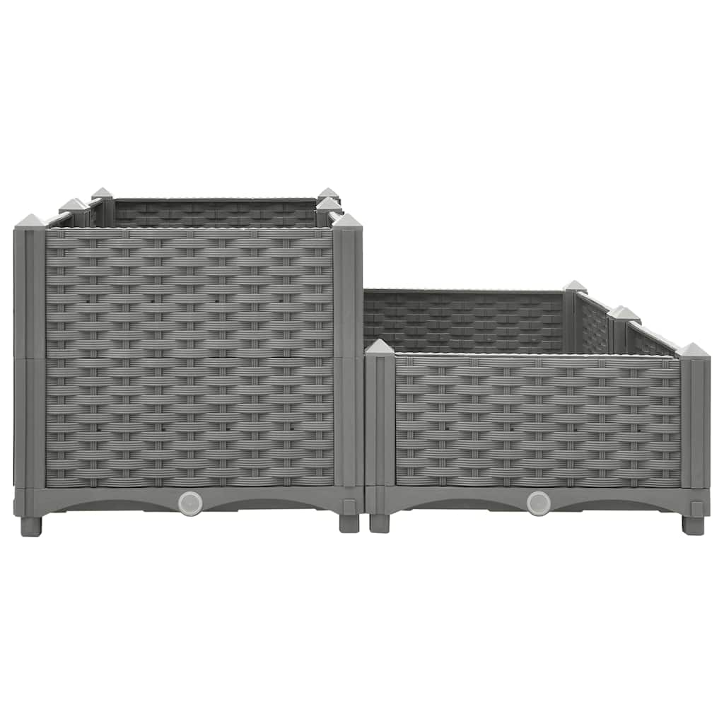 VidaXL jardinière surélevée 80x80x38 cm polypropylène