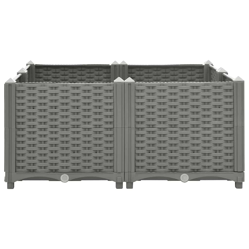 VidaXL jardinière surélevée 80x80x38 cm polypropylène