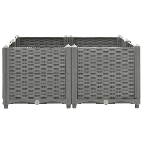 VidaXL jardinière surélevée 80x80x38 cm polypropylène