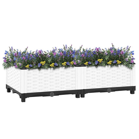 Vidaxx jardinière surélevée 80x40x23 cm polypropylène