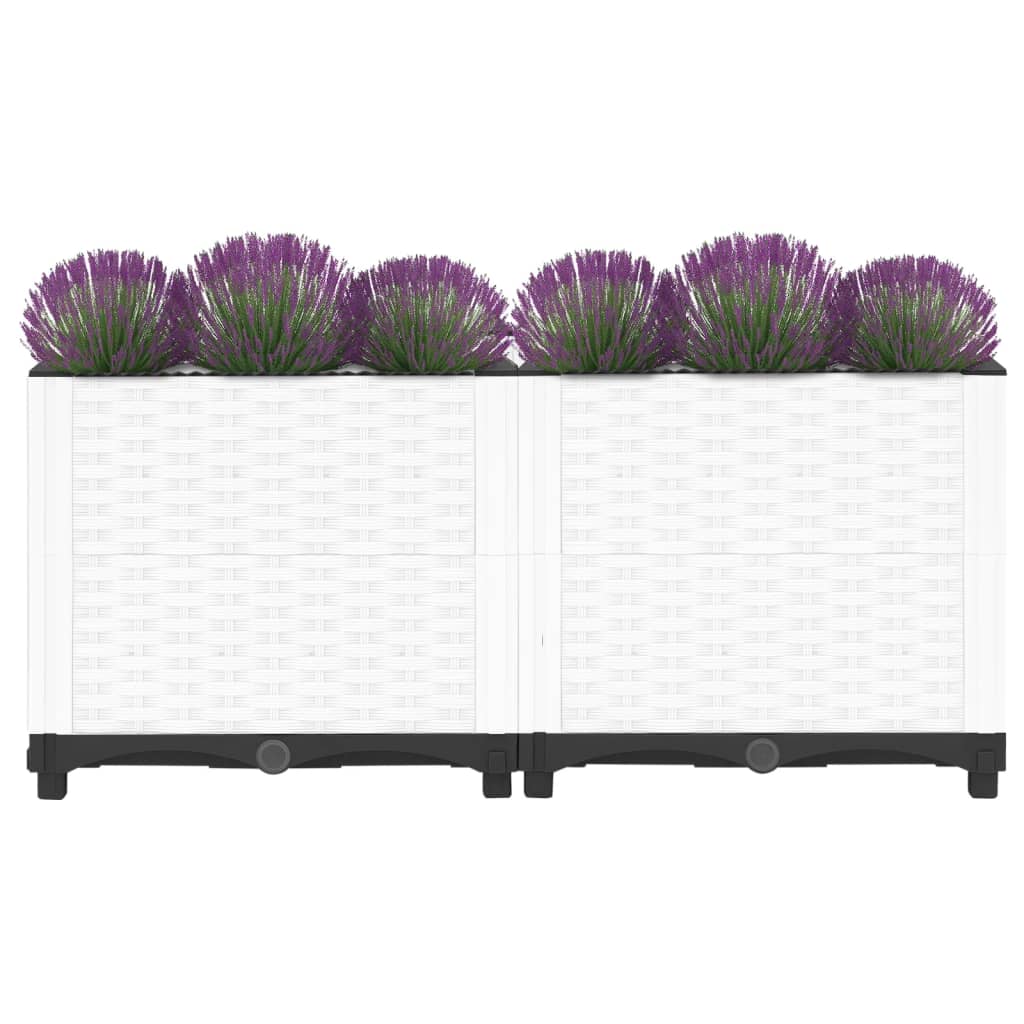 Vidaxl Planter hevet 80x40x38 cm polypropen