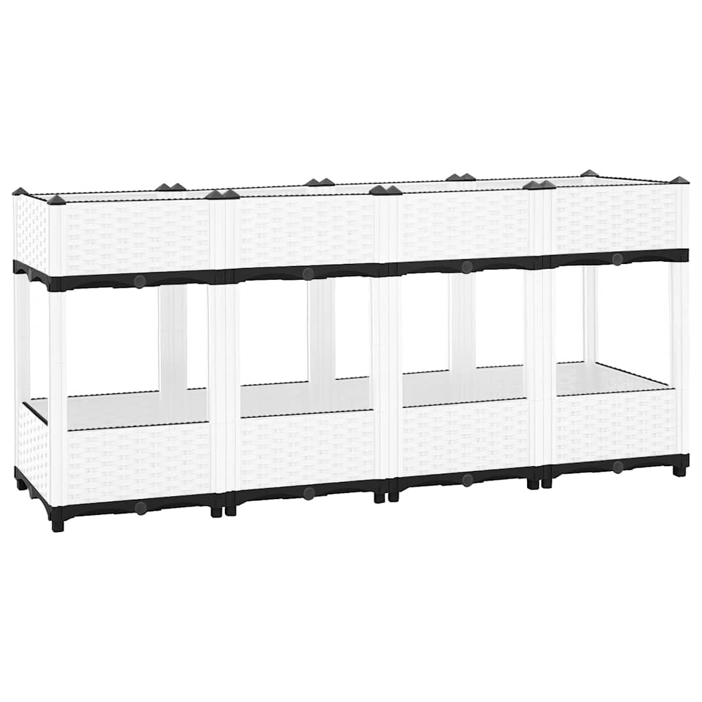 Vidaxl Planter je dvignil 160x40x71 cm polipropen