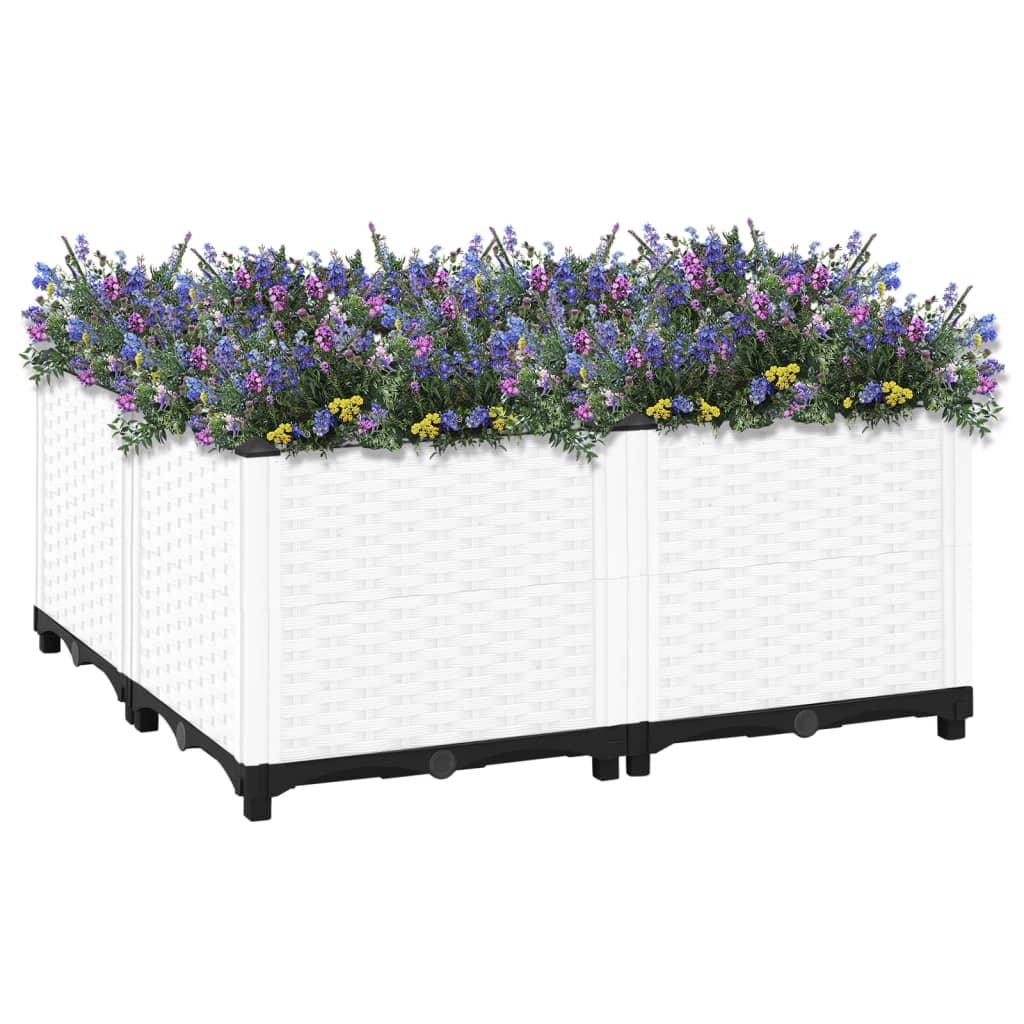 VidaXL Planter raised 80x80x38 cm Polypropylene