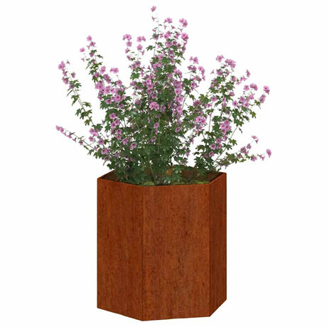Vidaxx jardinière rouillé 40x40x45 cm acier corten